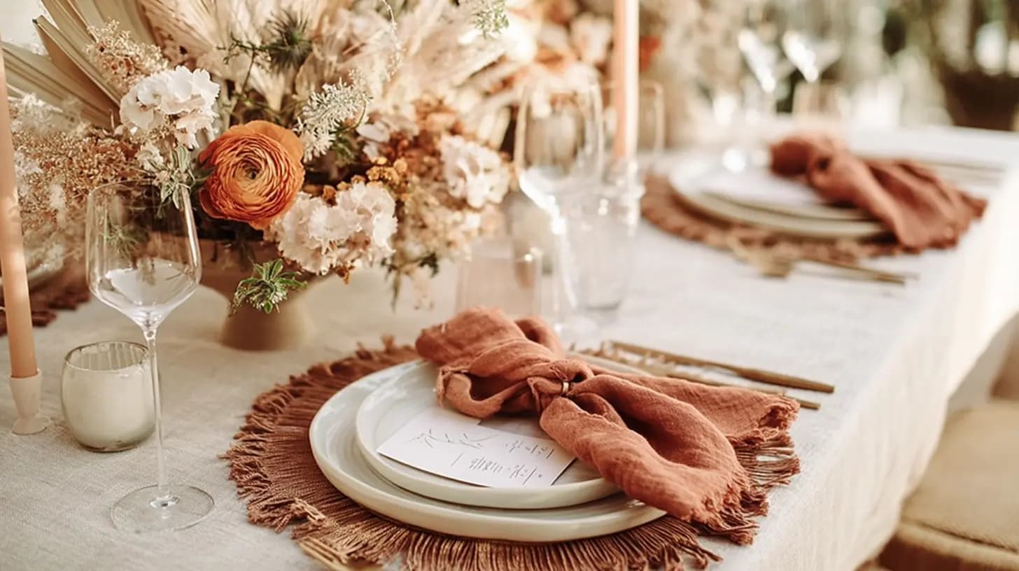 20 inspirations déco pour un mariage bohème chic